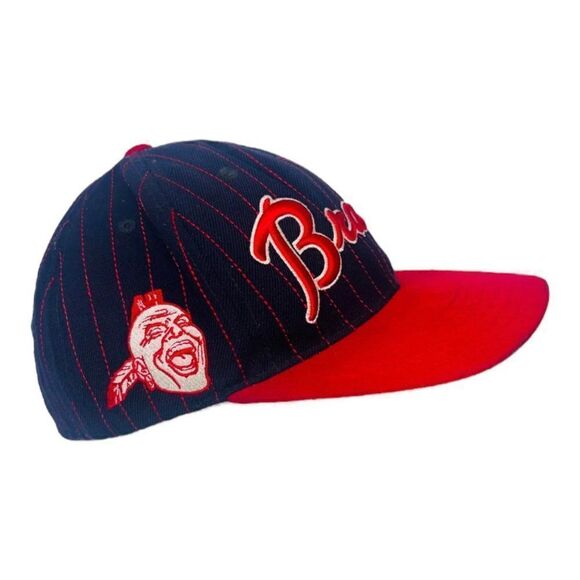 Vintage American Needle Atlanta Braves Cooperstown Collection Snapback Hat - Picture 4 of 8